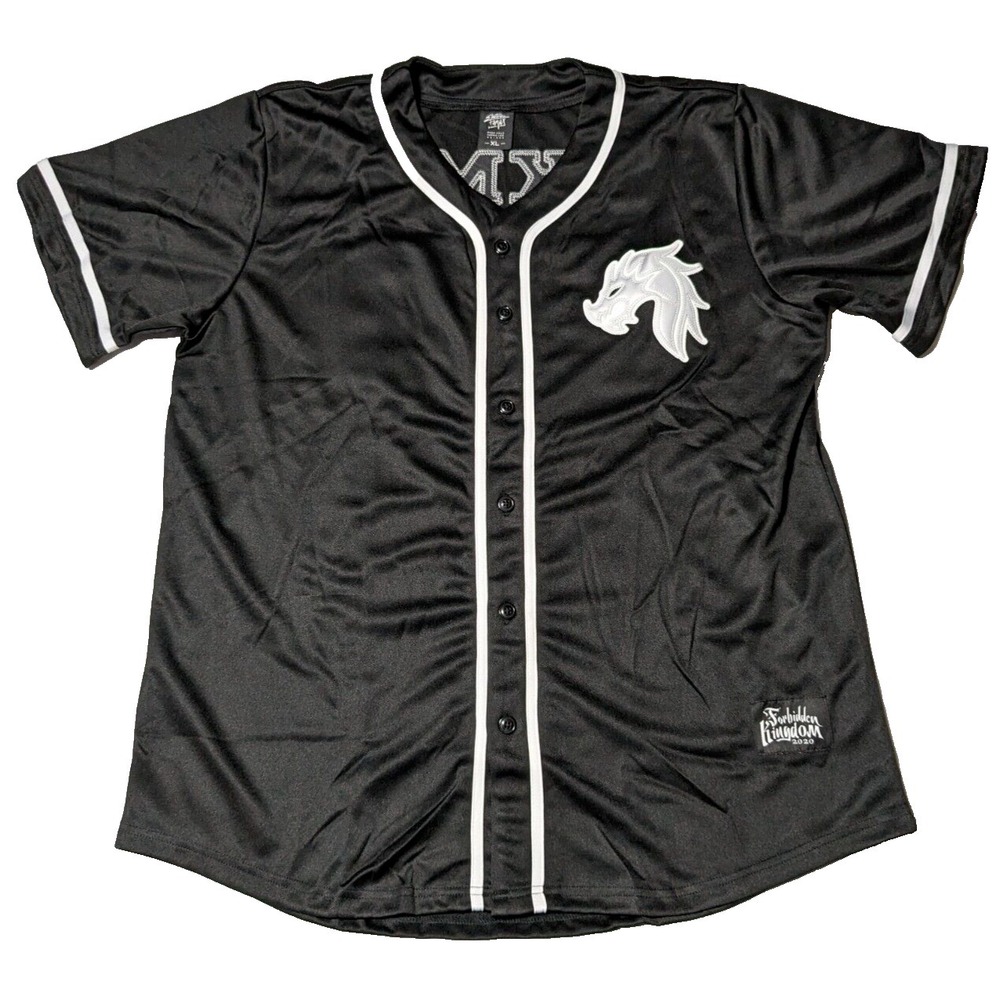 ELECTRIC FAMILY FORBIDDEN KINGDOM MUSIC FESTIVAL 2020 Men XL Black Jersey EUC